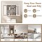 Costway 2-Door Bathroom Wall Mount Medicine Cabinet with Tempered Glass & Adjustable Shelf